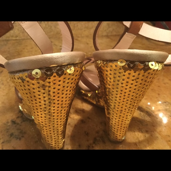 Moschino Runway Collection Sequin Wedge - Picture 7 of 8